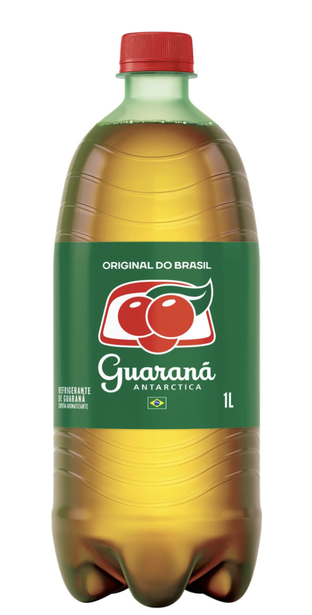 Guaraná Antarctica em garrafa de 1 litro