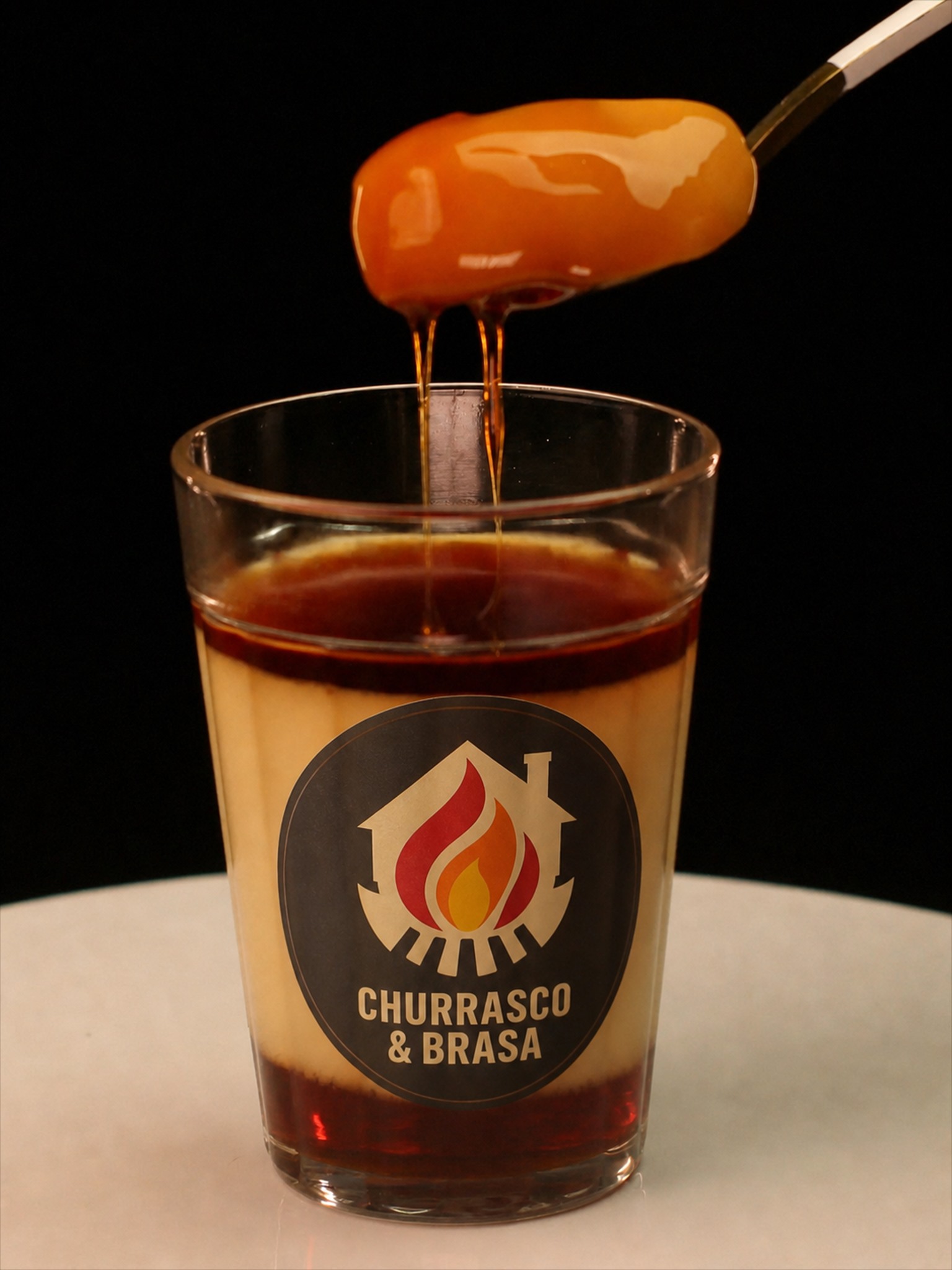 Pudim cremoso com calda de caramelo